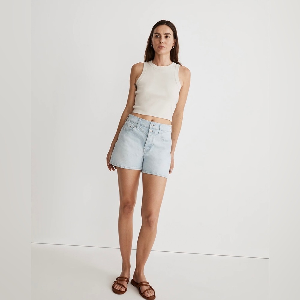 Madewell The Momjean Short in Essen Wash: Yoke Edition